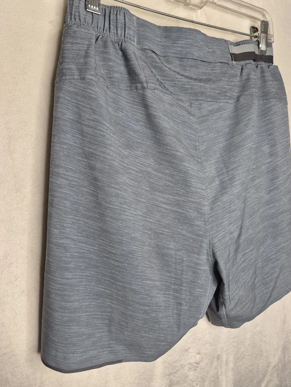 Lululemon Surge Athletic Running Shorts Heather Blue Gray Mens Small 27x6